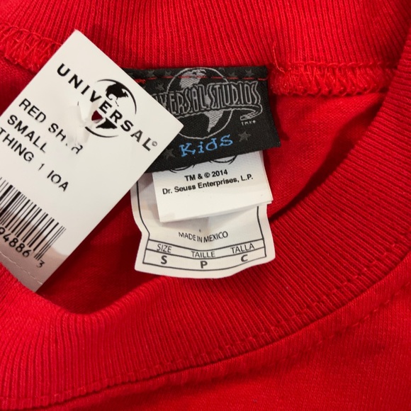 *NWT Universal Studios Kid's Dr. Seuss Thing 1 Muscle Tee Sz S - Picture 11 of 11